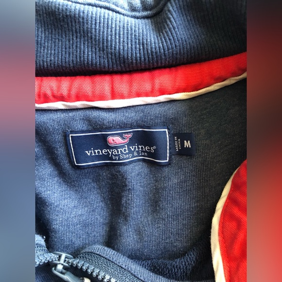 Vinyard Vines Men’s Half Zip Jacket Long Sleeve Sweater Size M - Picture 10 of 13